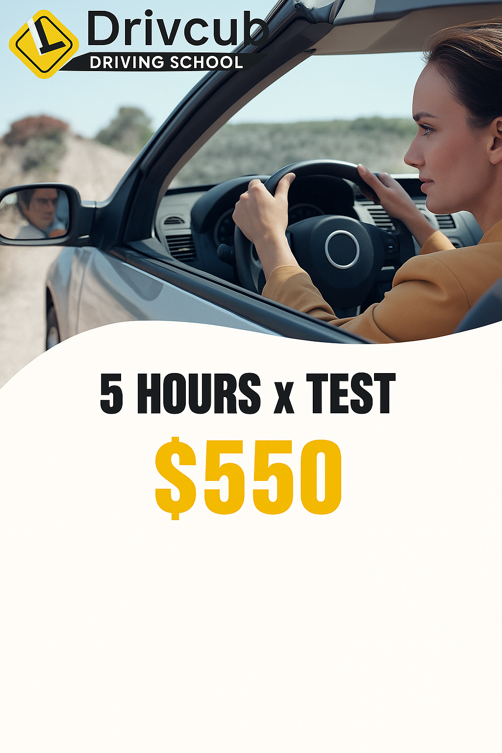 Five hours x driving test